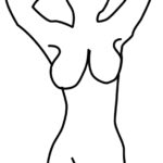 woman with arms over head